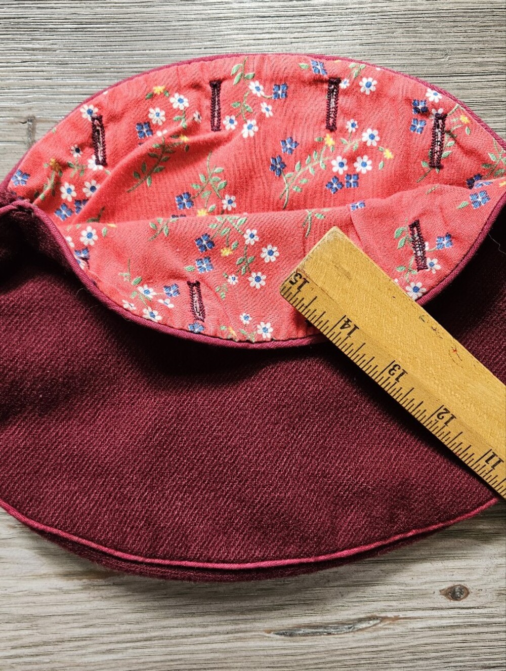 Bermuda Bag Cover Fall/ Winter Wool Burgundy
